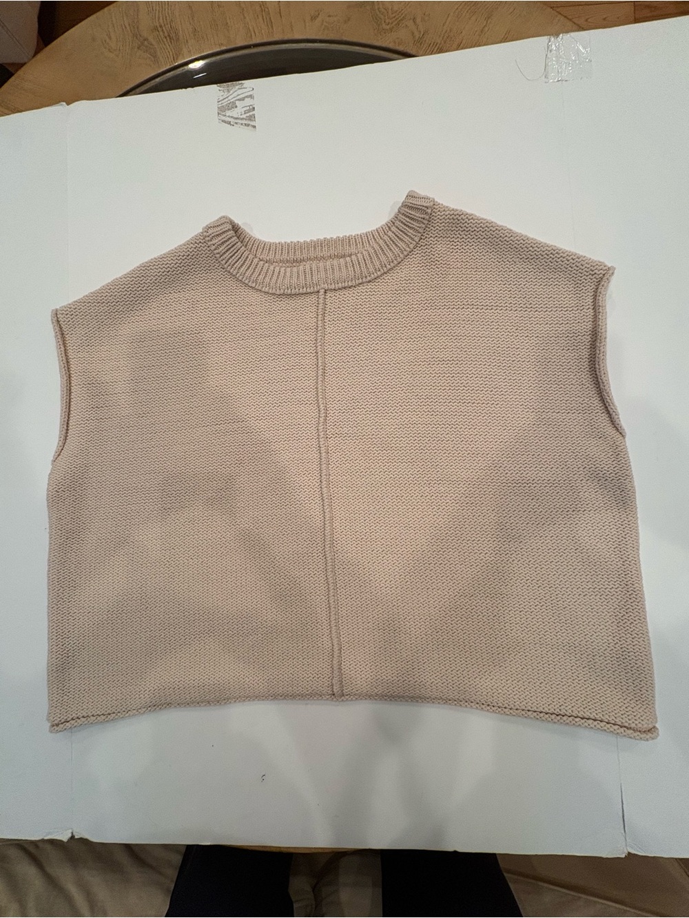 Universal Thread Cream Knit Sleeveless Sweater Vest/ size XL